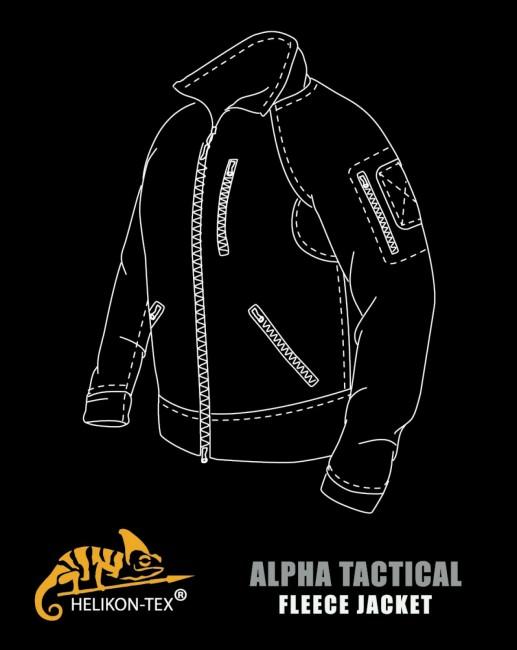 Helikon-Tex Alpha Tactical Fleece Jacket, Foliage Green
