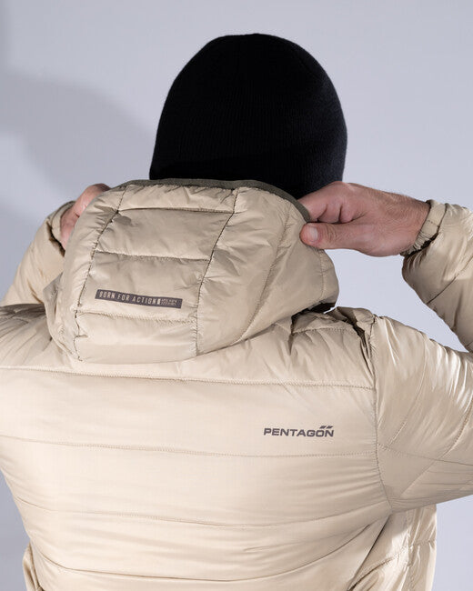 Pentagon Aurora 2.0 herrenjacke mit Kapuze, cinder grey