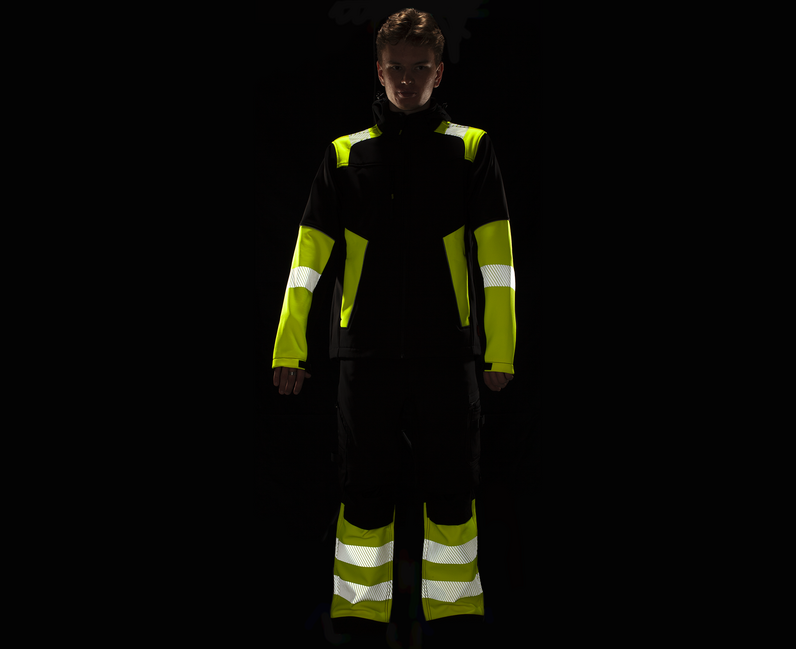 Bennon Reflectos Work Jacket, Black/Yellow