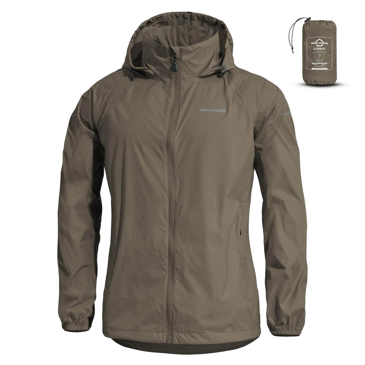 Pentagon Cloudburst Packable Damenjacke, dunkelgrau