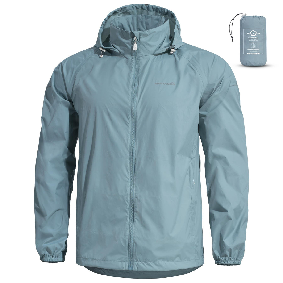 Pentagon Cloudburst Packable Herrenjacke, mintgrün