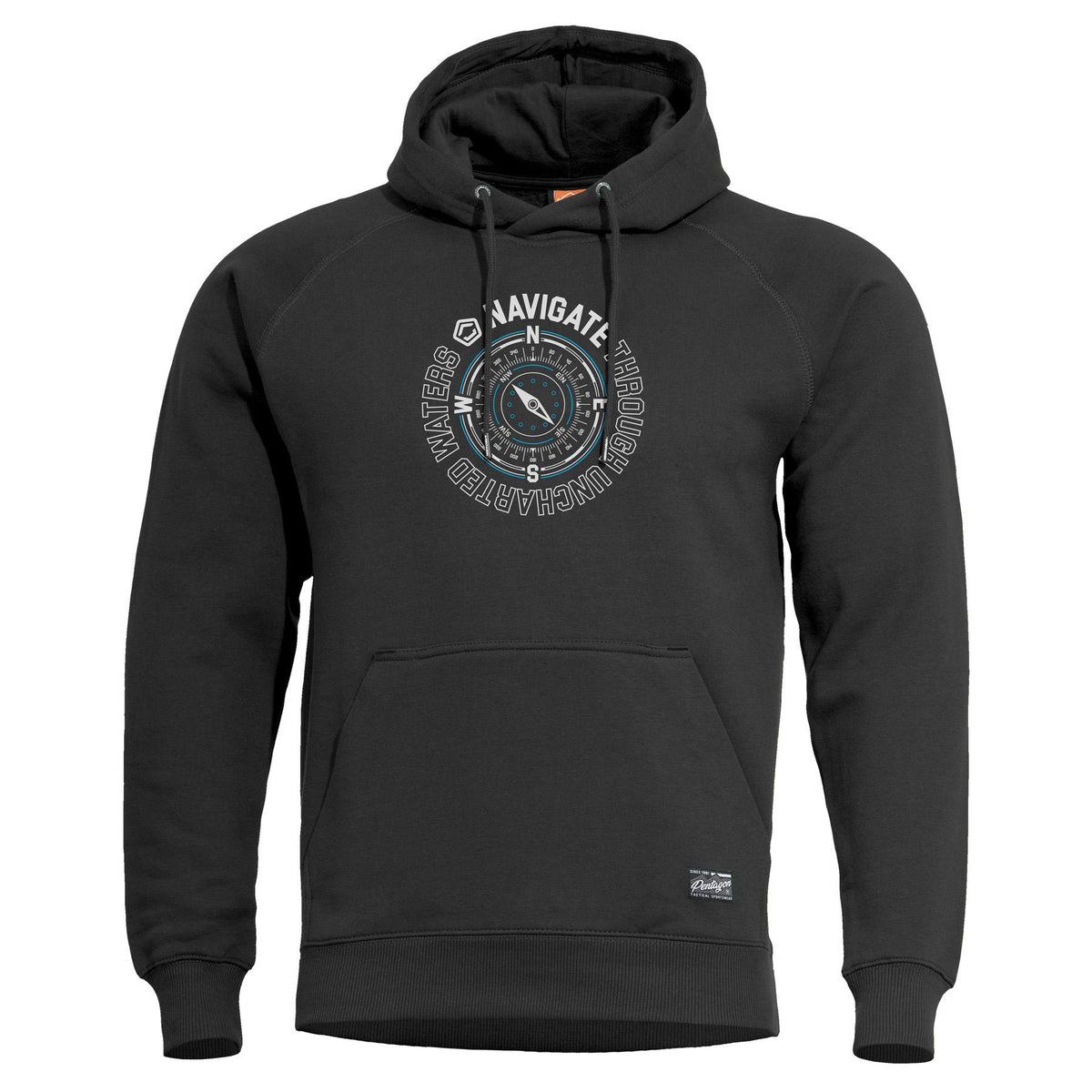 Pentagon Navigate Herren Kapuzenpullover, schwarz