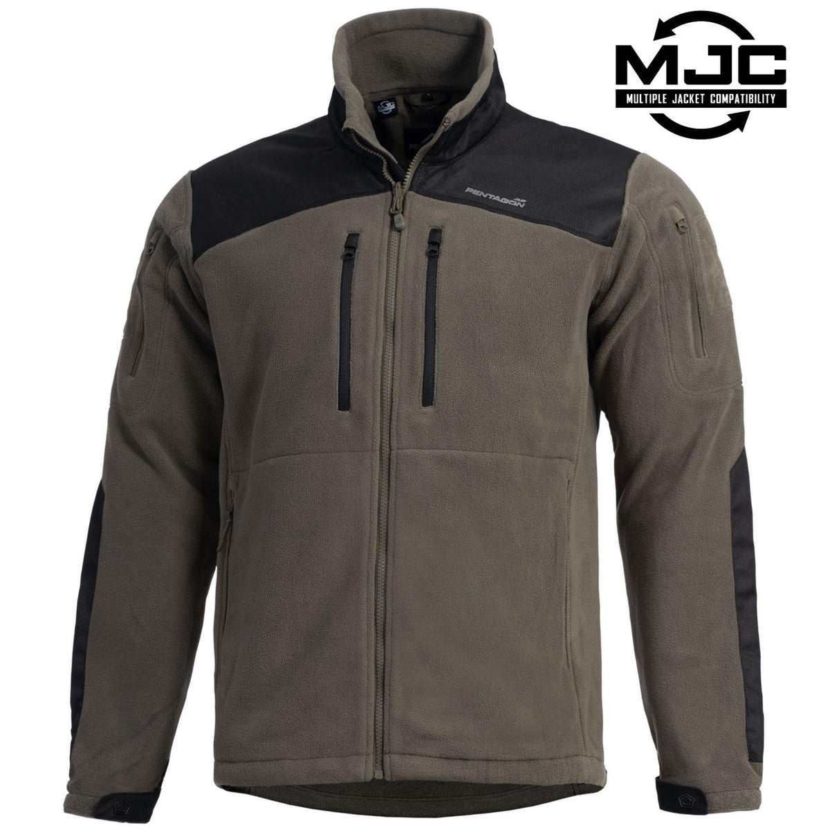 Pentagon Nestor Tactical Fleece Jacket, Dark Grey