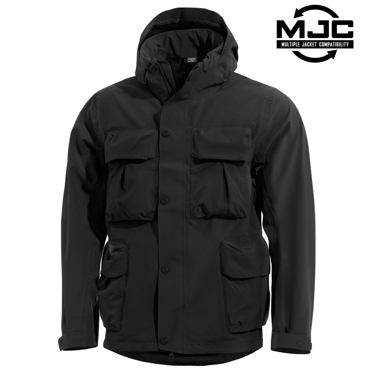 Pentagon parka Dias Hybrid, schwarz