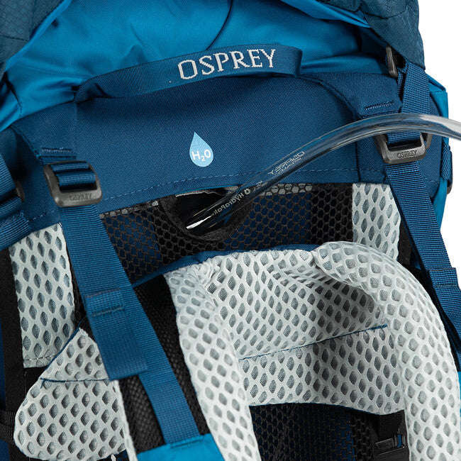 Osprey Atmos AG LT 65 Backpack, Night Shift/Scoria Blue
