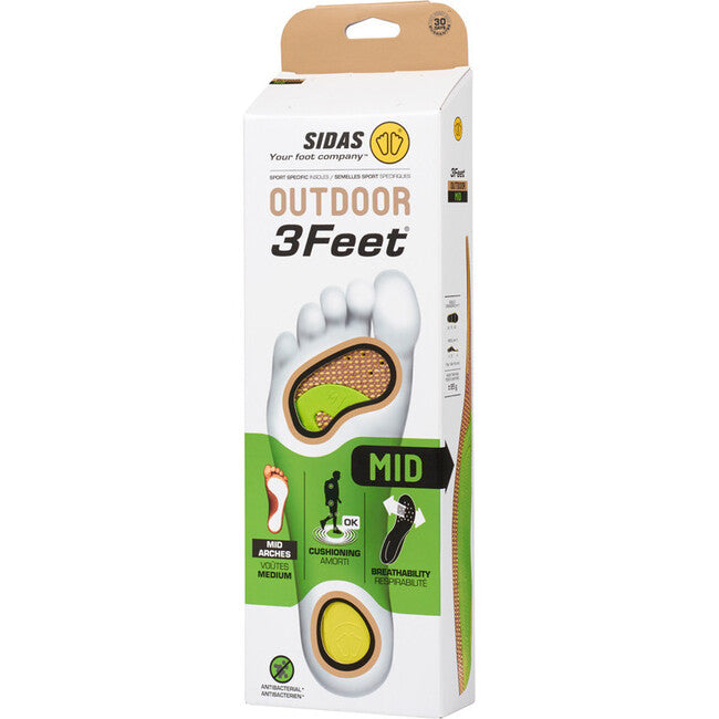 Sidas 3Feet Outdoor Mid Insoles