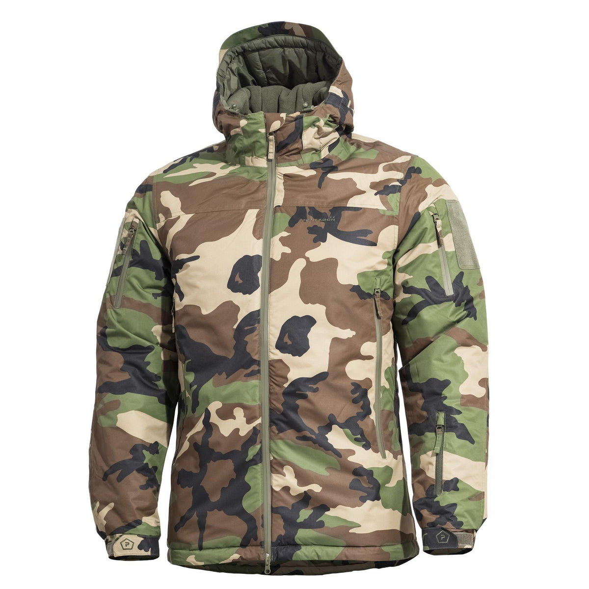 Pentagon Hoplite Parka Herren Winterjacke, woodland