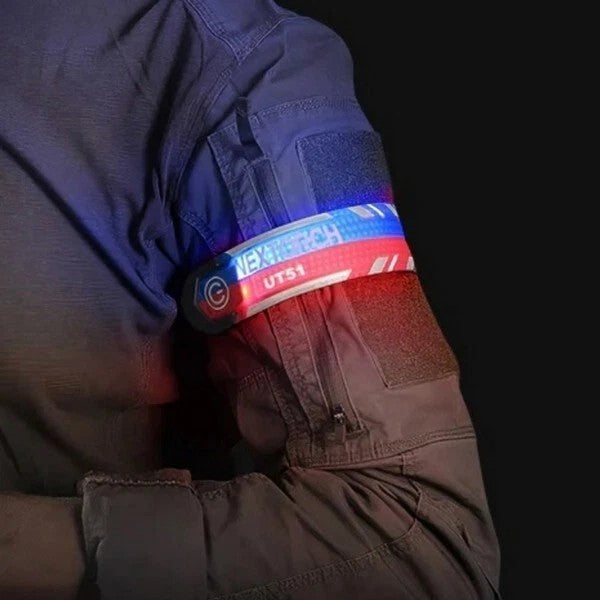 NexTorch® UT51 L λάμπα ασφαλείας με αναbleeping, κόκκινο-μπλε
