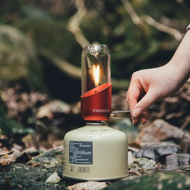 Fire Maple Gas Lantern with Borosilicate Glass, Red