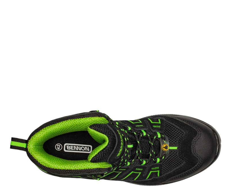 Bennon Alegro S1P ESD Work Boots, Green