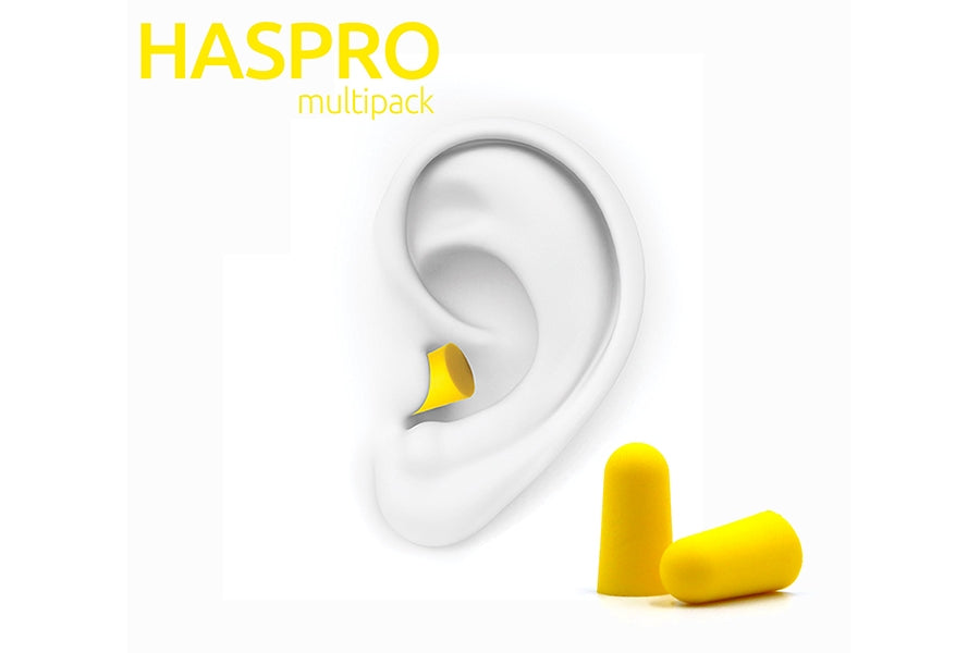 HASPRO TUBE50 τάπες αυτιών, κίτρινο