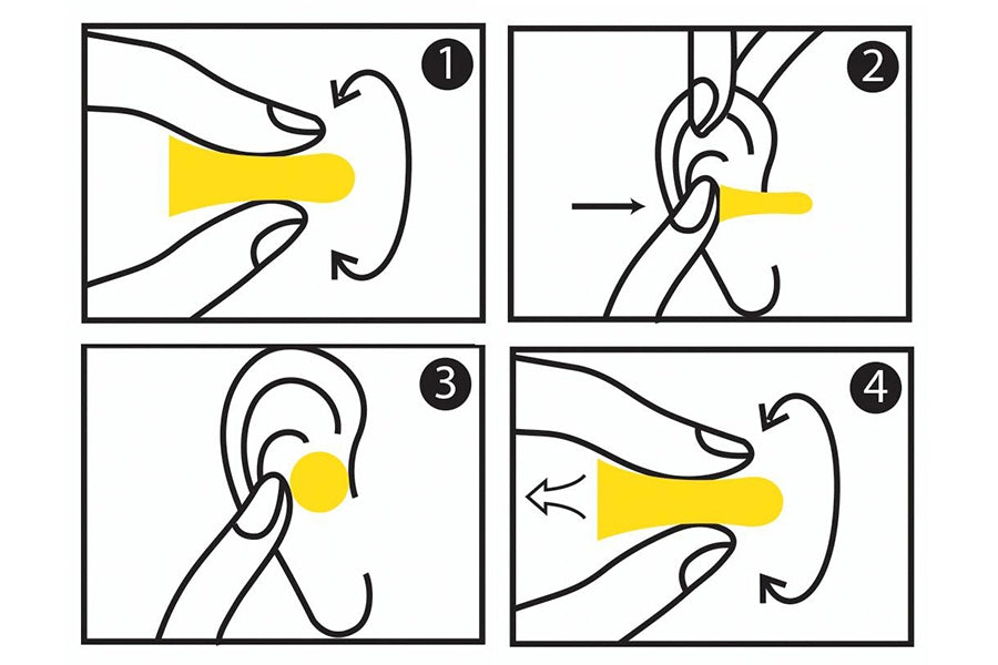 HASPRO MULTI10 Ear Plugs, Yellow