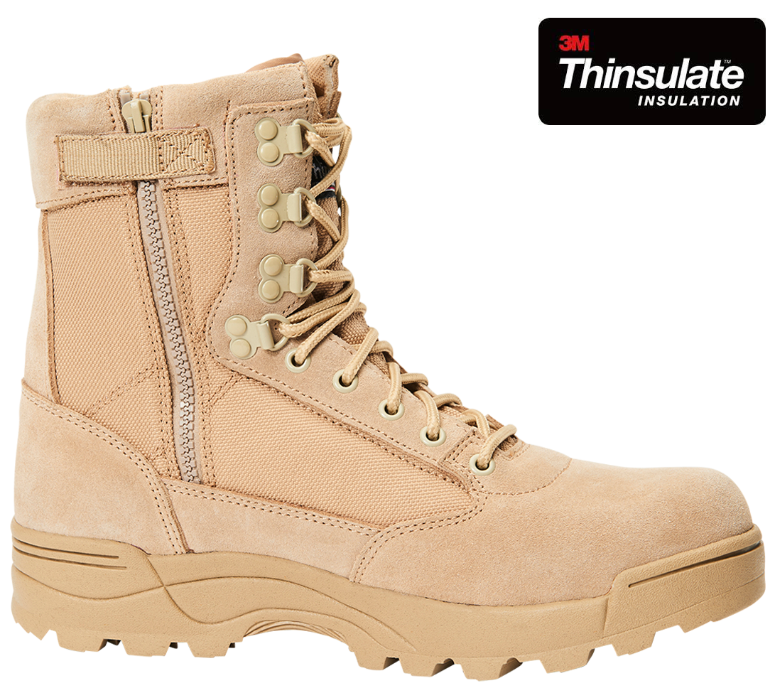 Brandit obuv taktická na zips, Camel