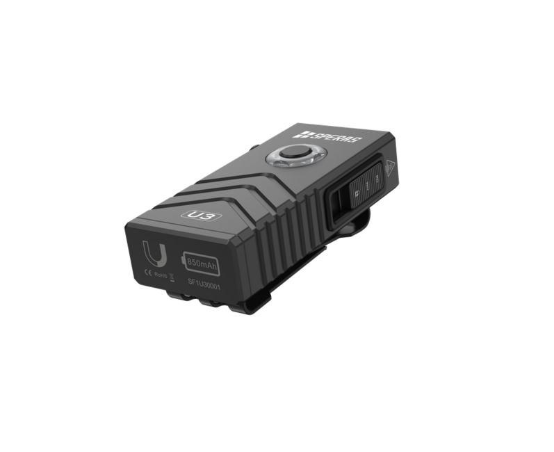 Speras Multifunctional EDC Flashlight U3, Black