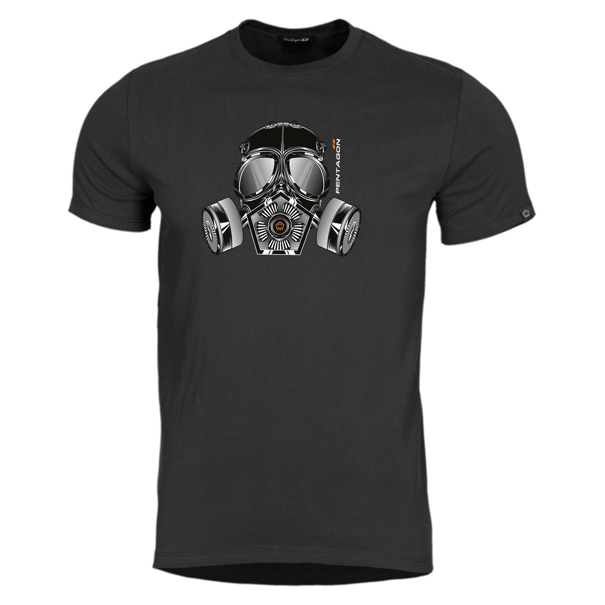 Pentagon T-Shirt Gas Mask, schwarz