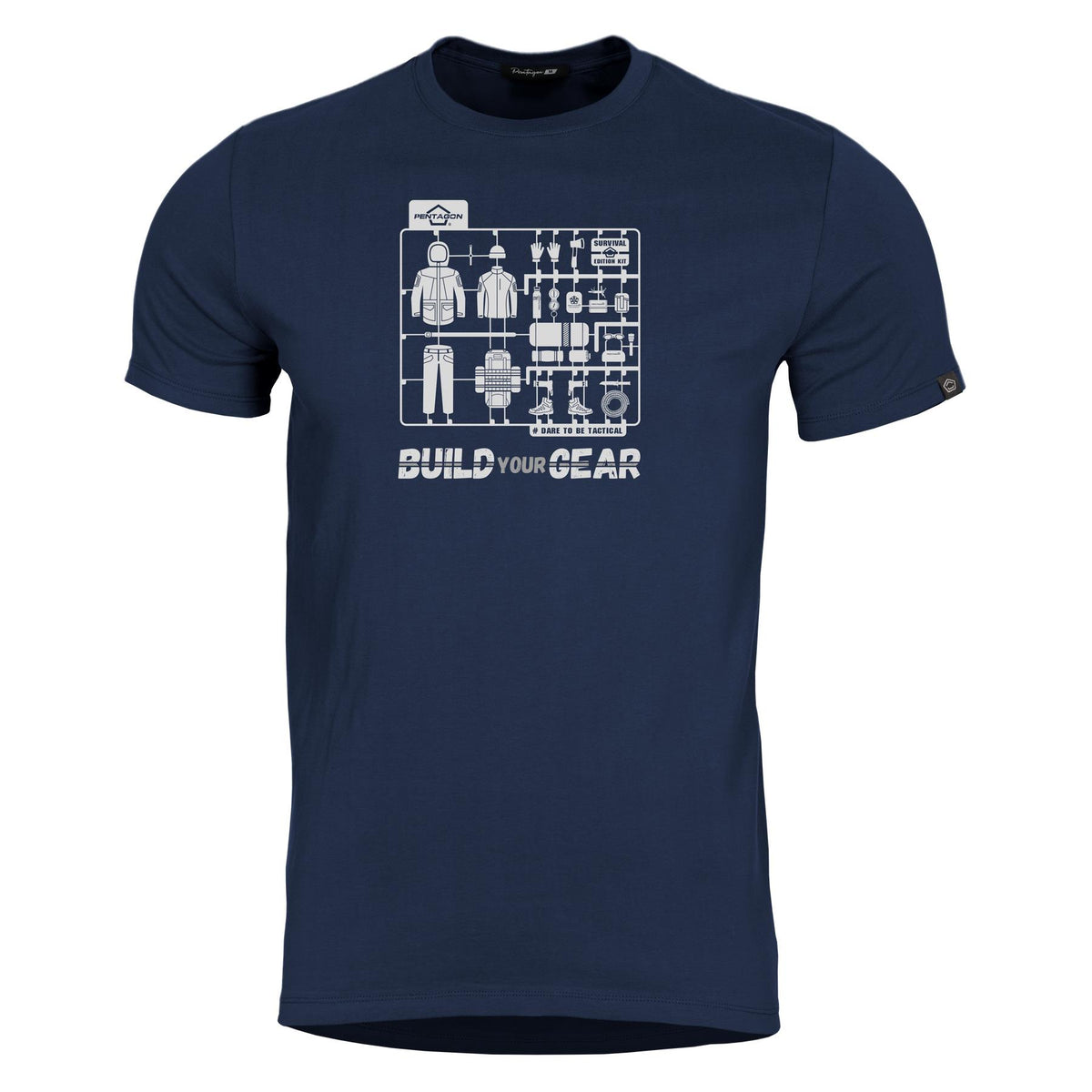 Pentagon T-Shirt Built Your Gear, midnight blue