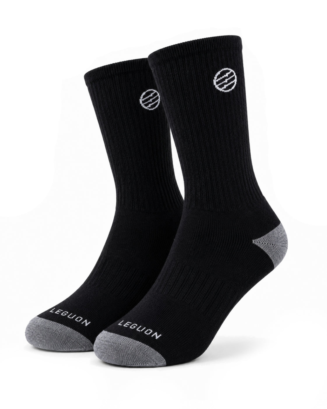 Leguon Aegon Merino Lite κάλτσες, μαύρες