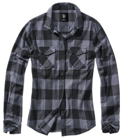 Brandit Amy Damenbluse, grau schwarz
