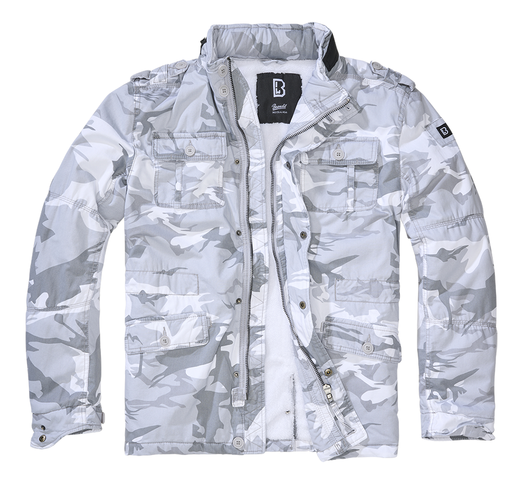 Brandit Britannia zimná bunda, blizzard camo