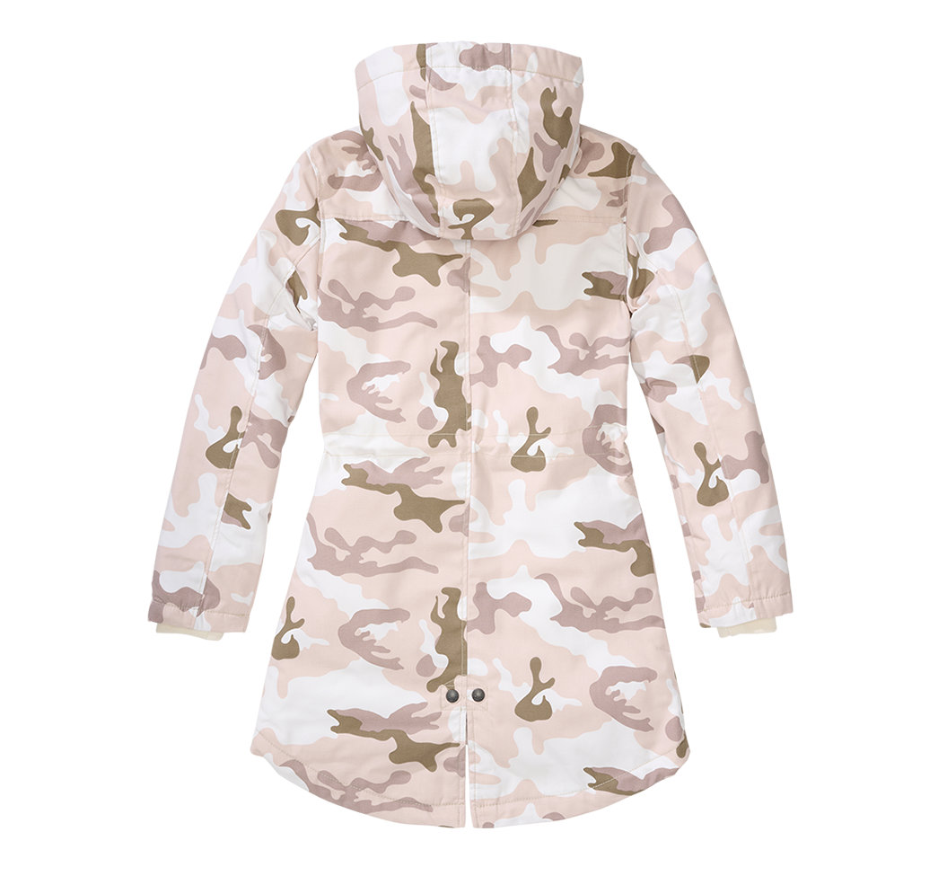 Brandit Marsh Lake dámska parka zimná bunda s kapucňou, Candy camo