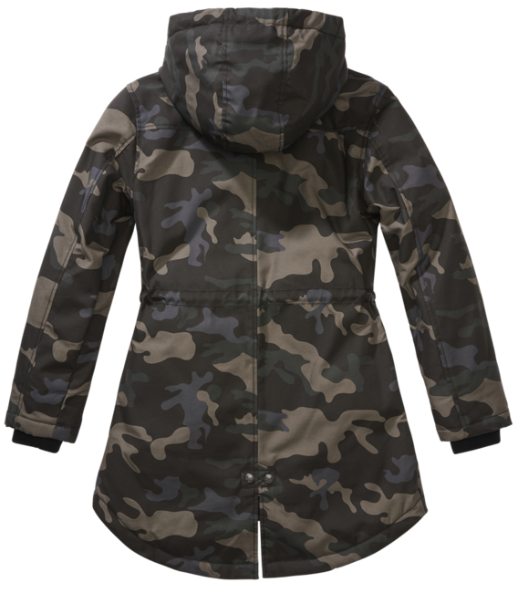Brandit Marsh Lake parka damen winterjacke mit kapuze, darkcamo