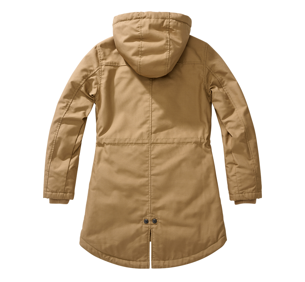 Brandit Marsh Lake dámska parka zimná bunda s kapucňou, Khaki