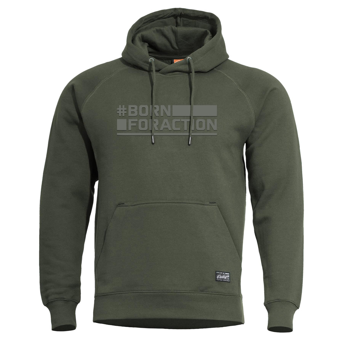 Pentagon Kapuzenpullover Born For Action, camo green