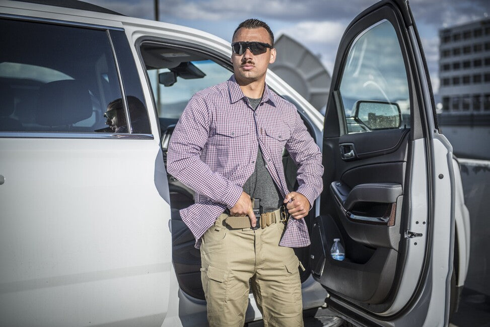 Helikon-Tex Tactical Concealment Shirt, Phantom Grey Checkered