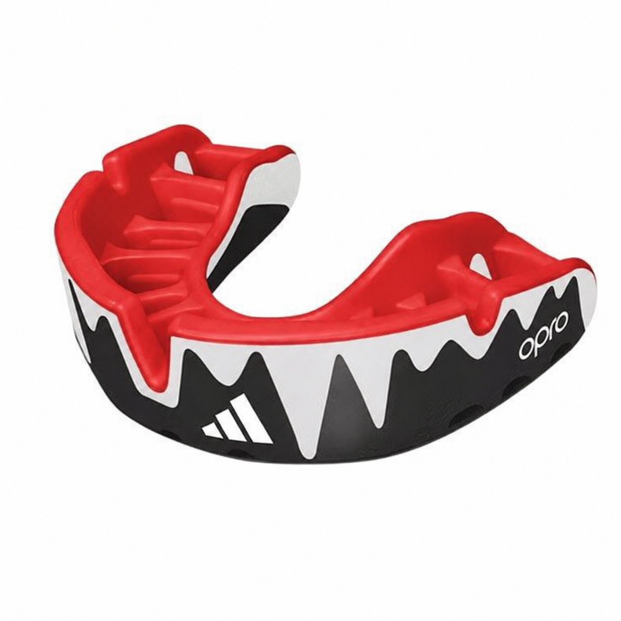Adidas Opro Platinum Προστατευτικό Δοντιών, κόκκινο-μαύρο-λευκό