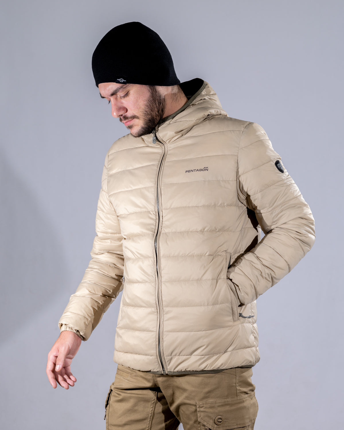 Pentagon Aurora 2.0 ανδρικό μπουφάν με κουκούλα, cinder grey