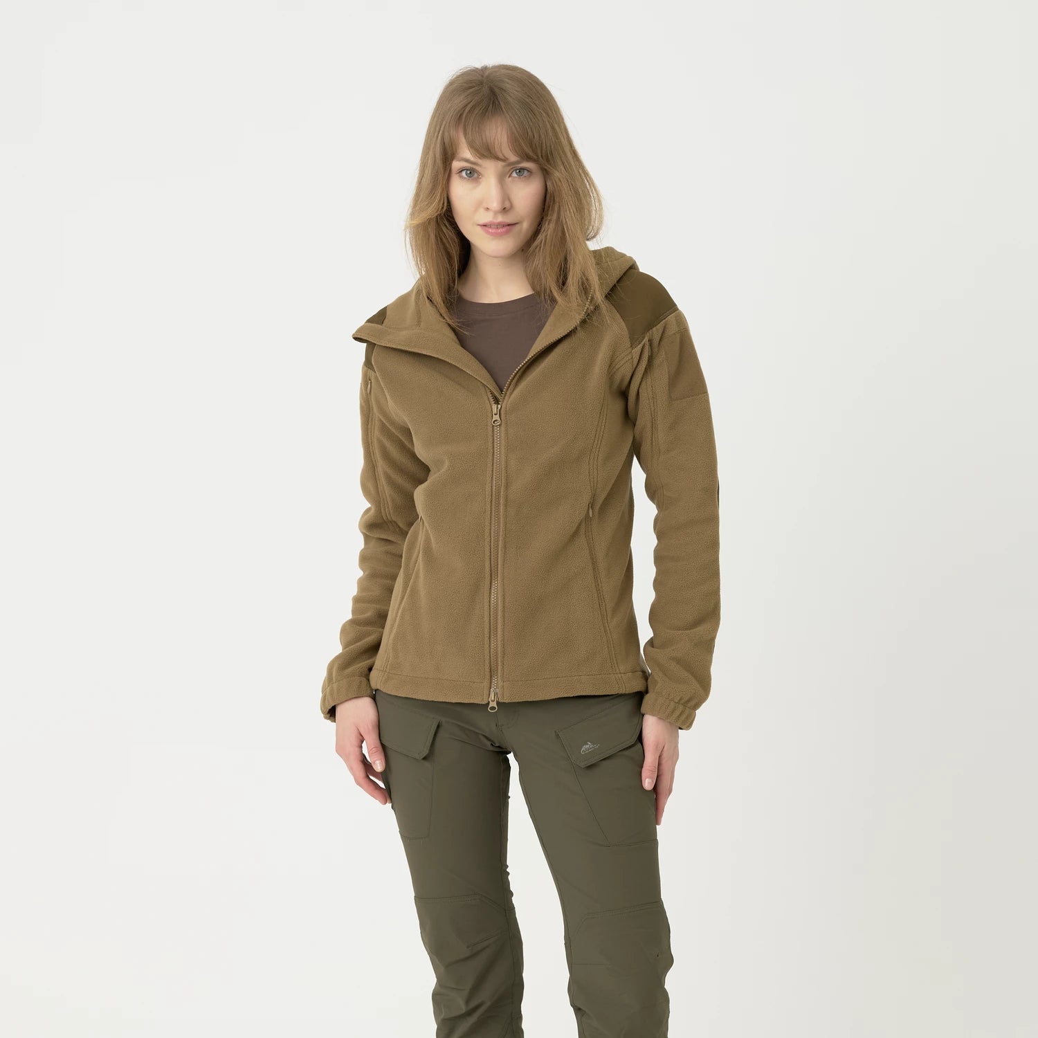 Helikon-Tex CUMULUS mikina dámska Heavy Fleece, Coyote – detail