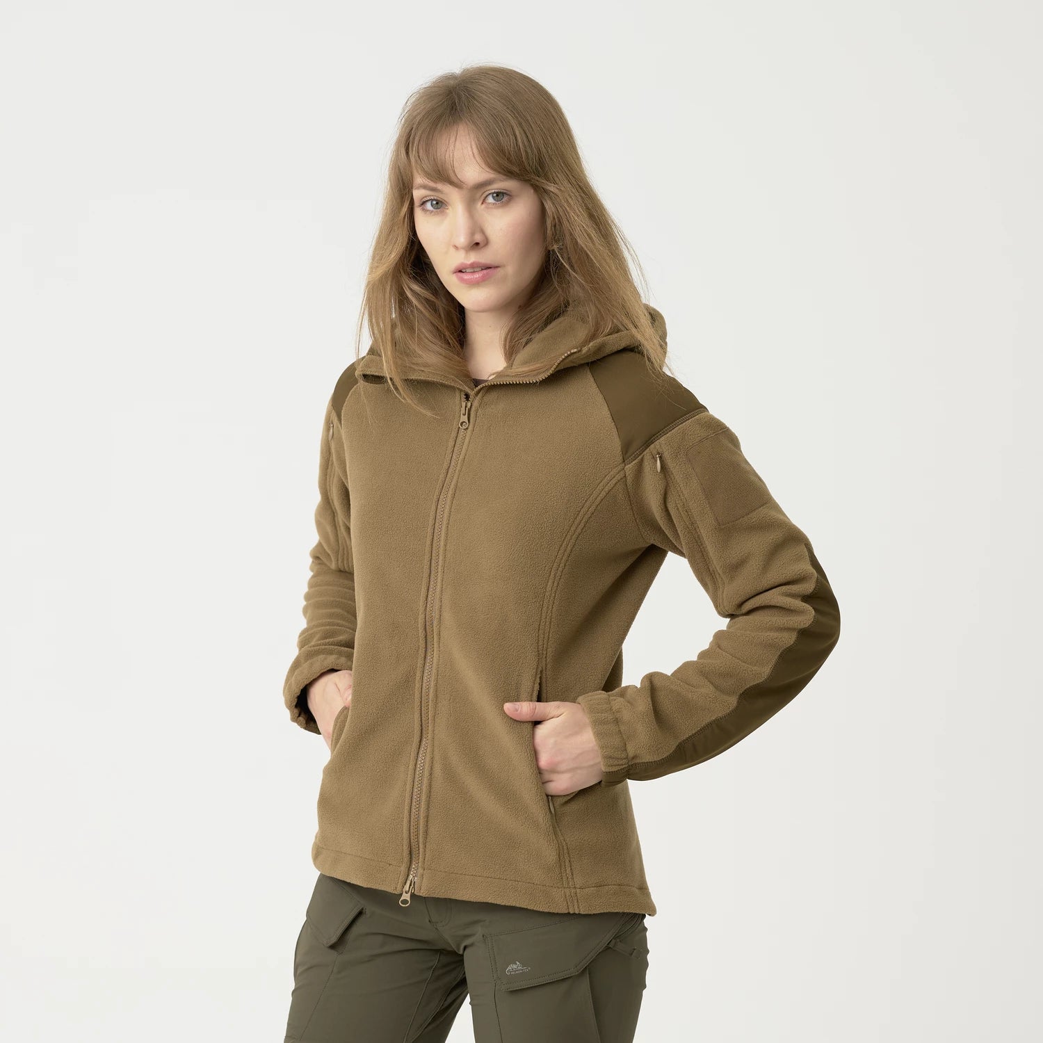 Helikon-Tex CUMULUS mikina dámska Heavy Fleece, Coyote – detail 5