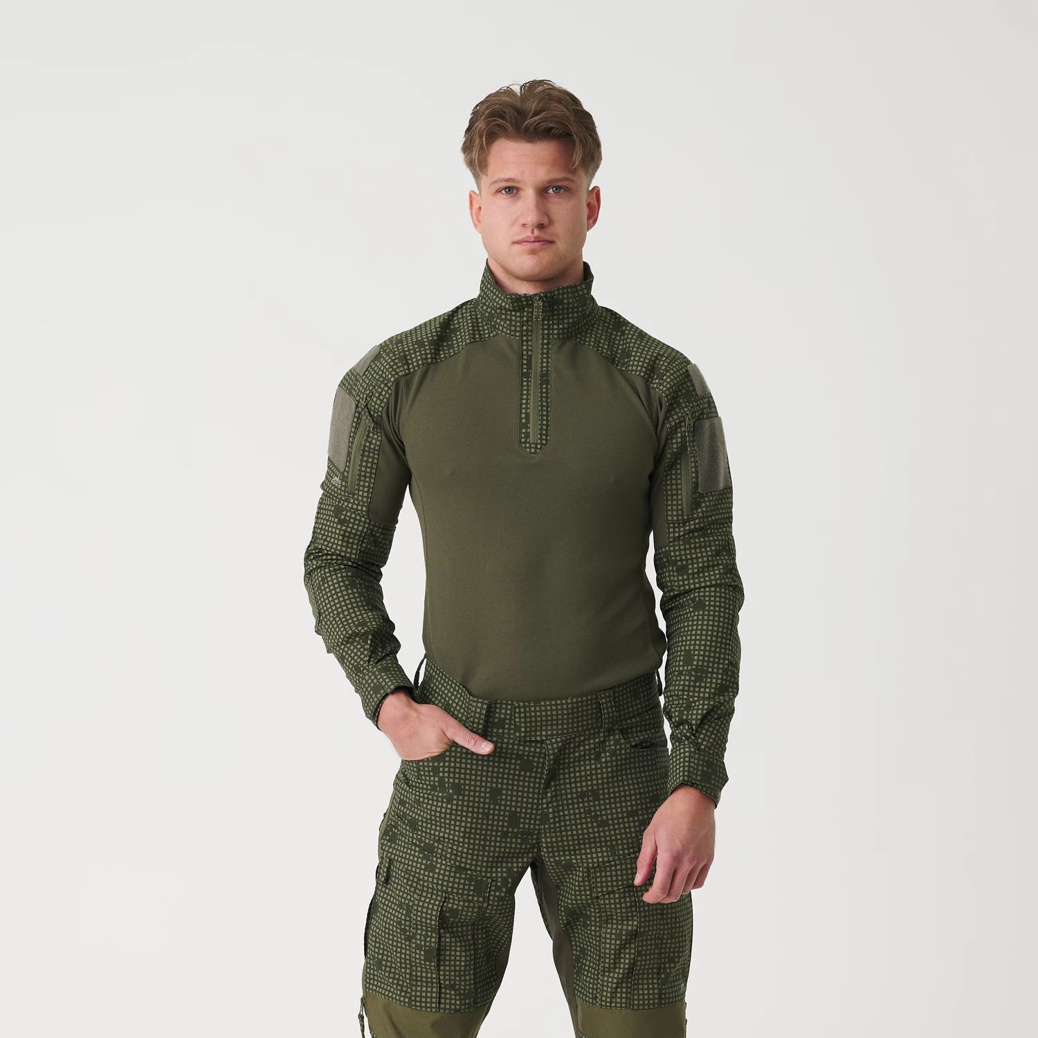 Helikon-Tex MCDU Combat Shirt nátelník taktický, desert night camo – detail 1