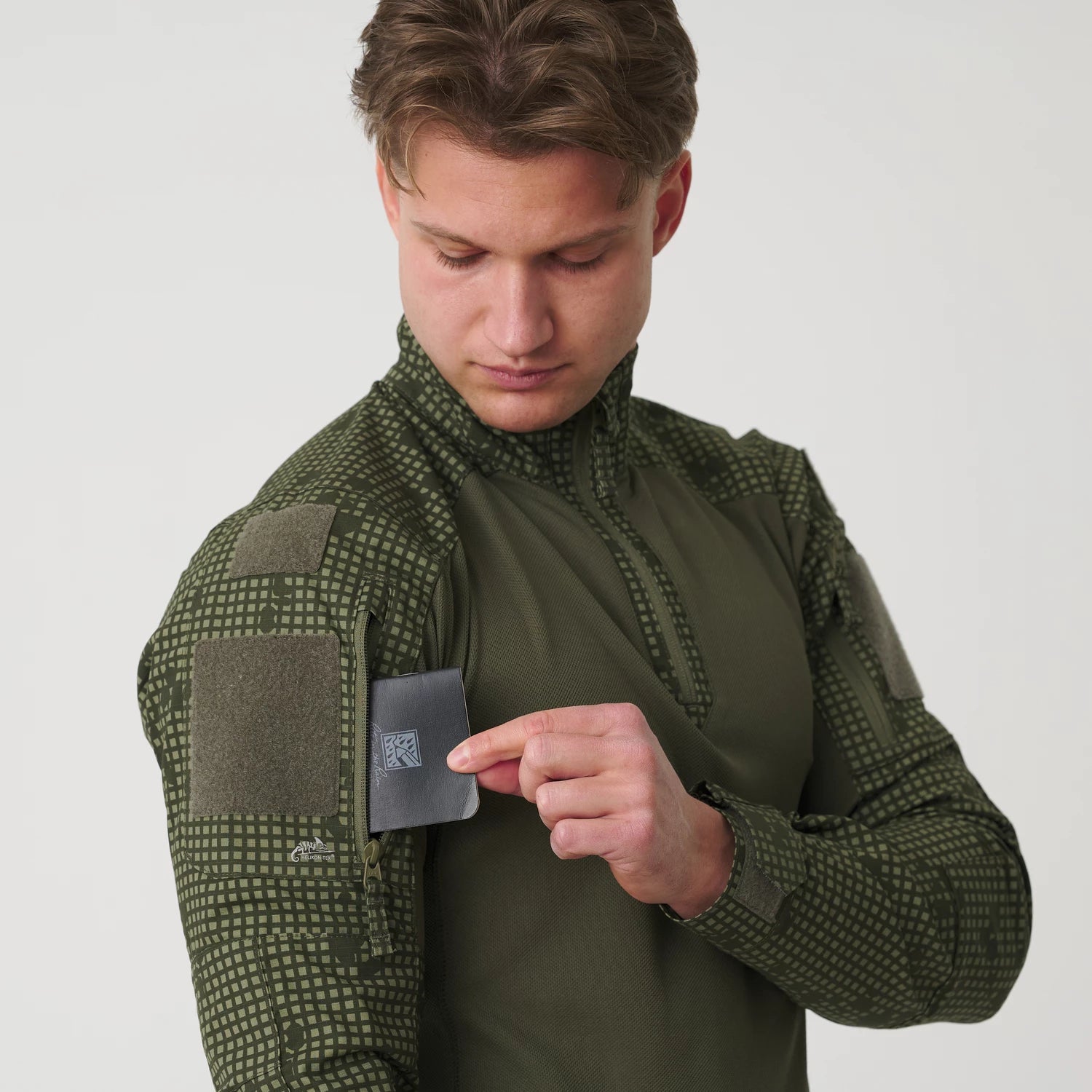 Helikon-Tex MCDU Combat tričko, US Woodland – detail 8