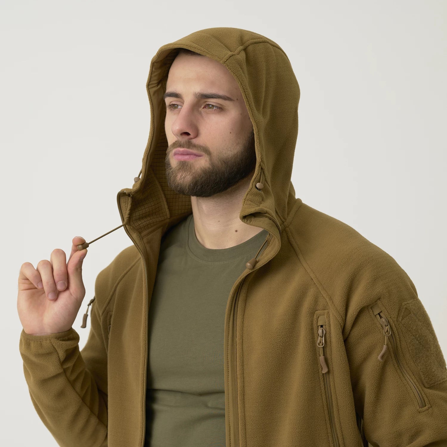 Helikon-Tex Patriot Mk 2 mikina Hybrid Fleece, Olive Green – detail 4