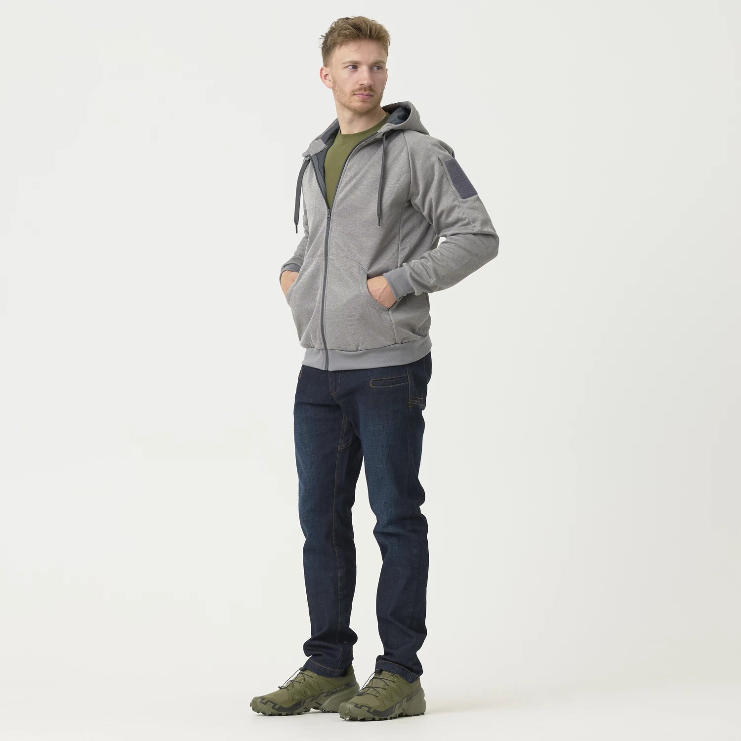 Helikon-Tex URBAN TACTICAL HOODIE mikina (FullZip), čierna – detail 1