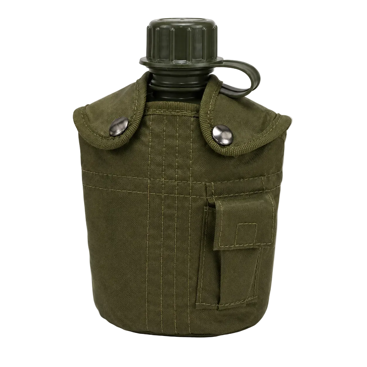 Dragowa Tactical Feldflasche mit ALU-Schale 1L, grün