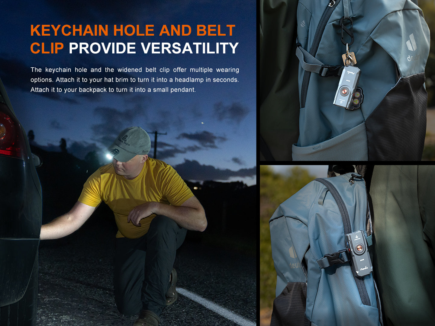 Fenix E06R nabíjateľná baterka, biela