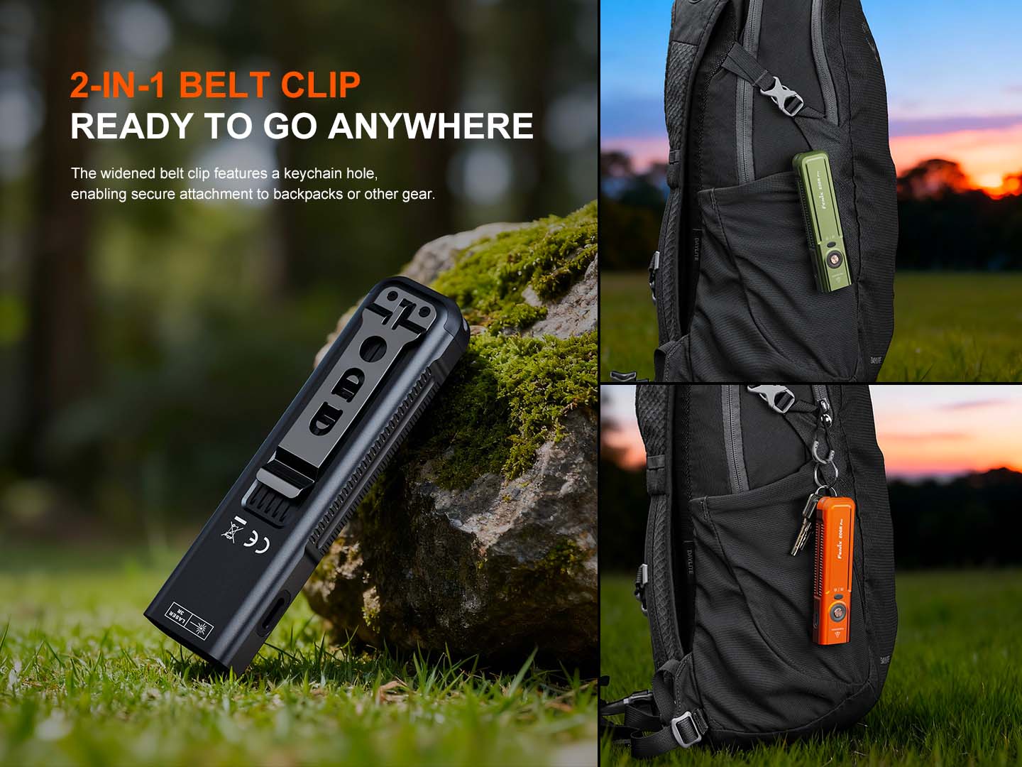Fenix E06R PRO nabíjateľná EDC baterka, zelená