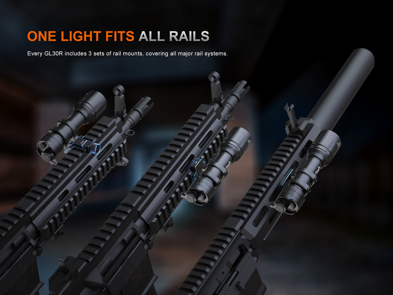 Fenix GL30R taktické nabíjacie LED svietidlo