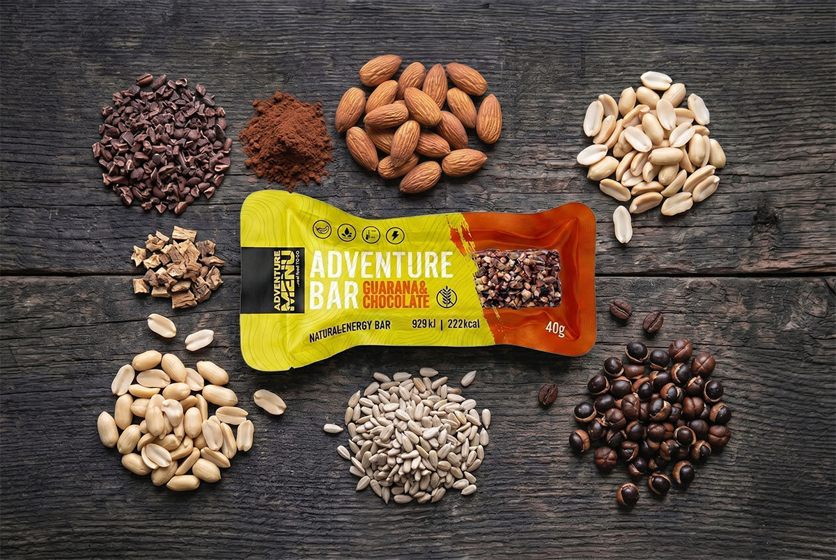 Adventure Menu Adventure Bar energetická tyčinka, guarana a čokoláda, 40 g