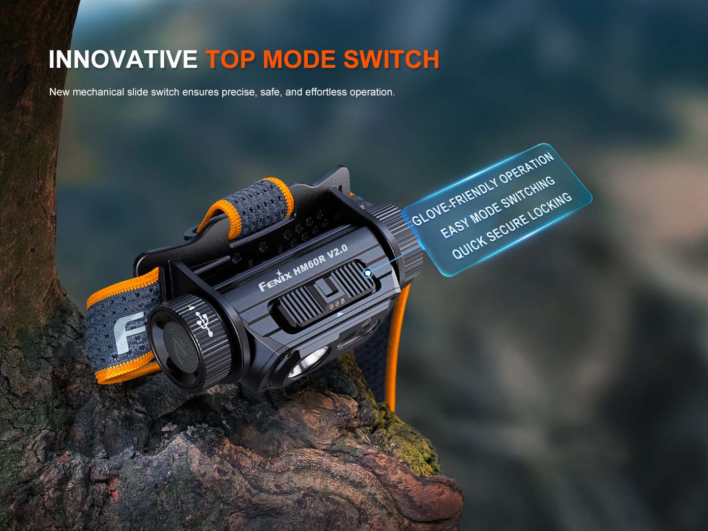 Fenix HM60R V2.0 nabíjateľná čelovka