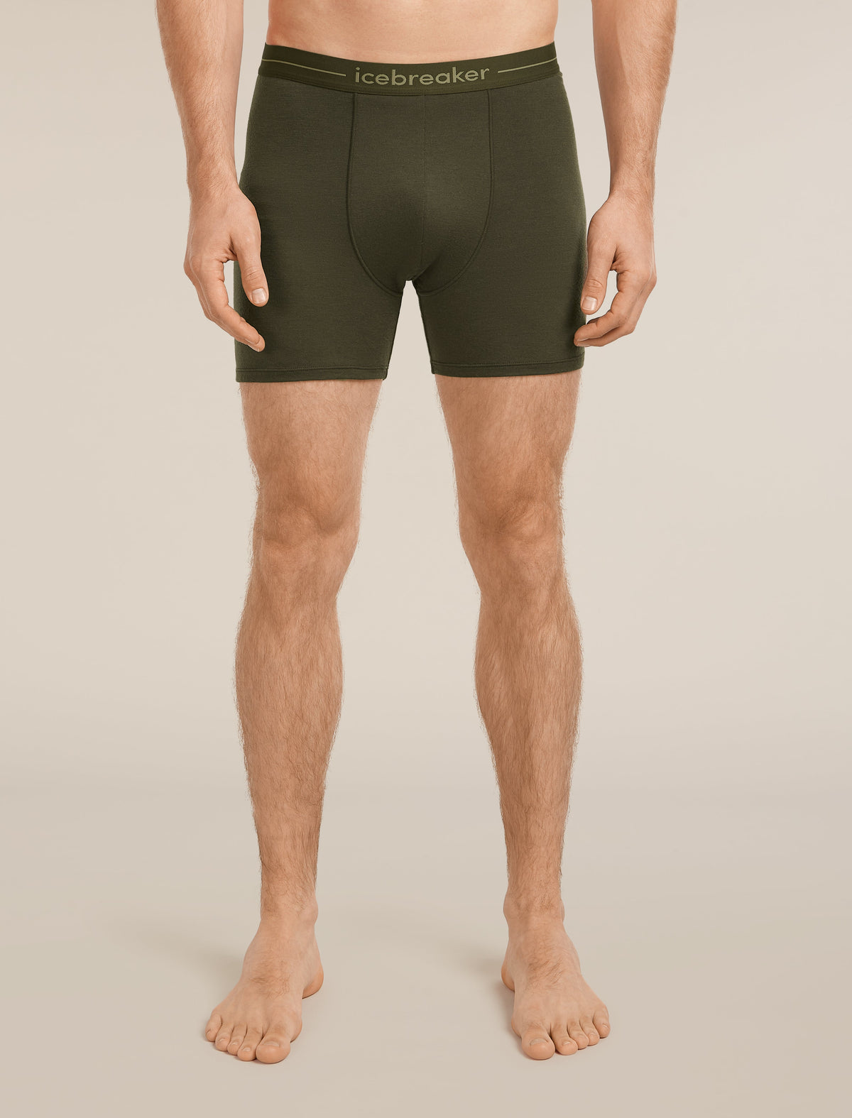Icebreaker Anatomica pánske boxerky, tmavozelená