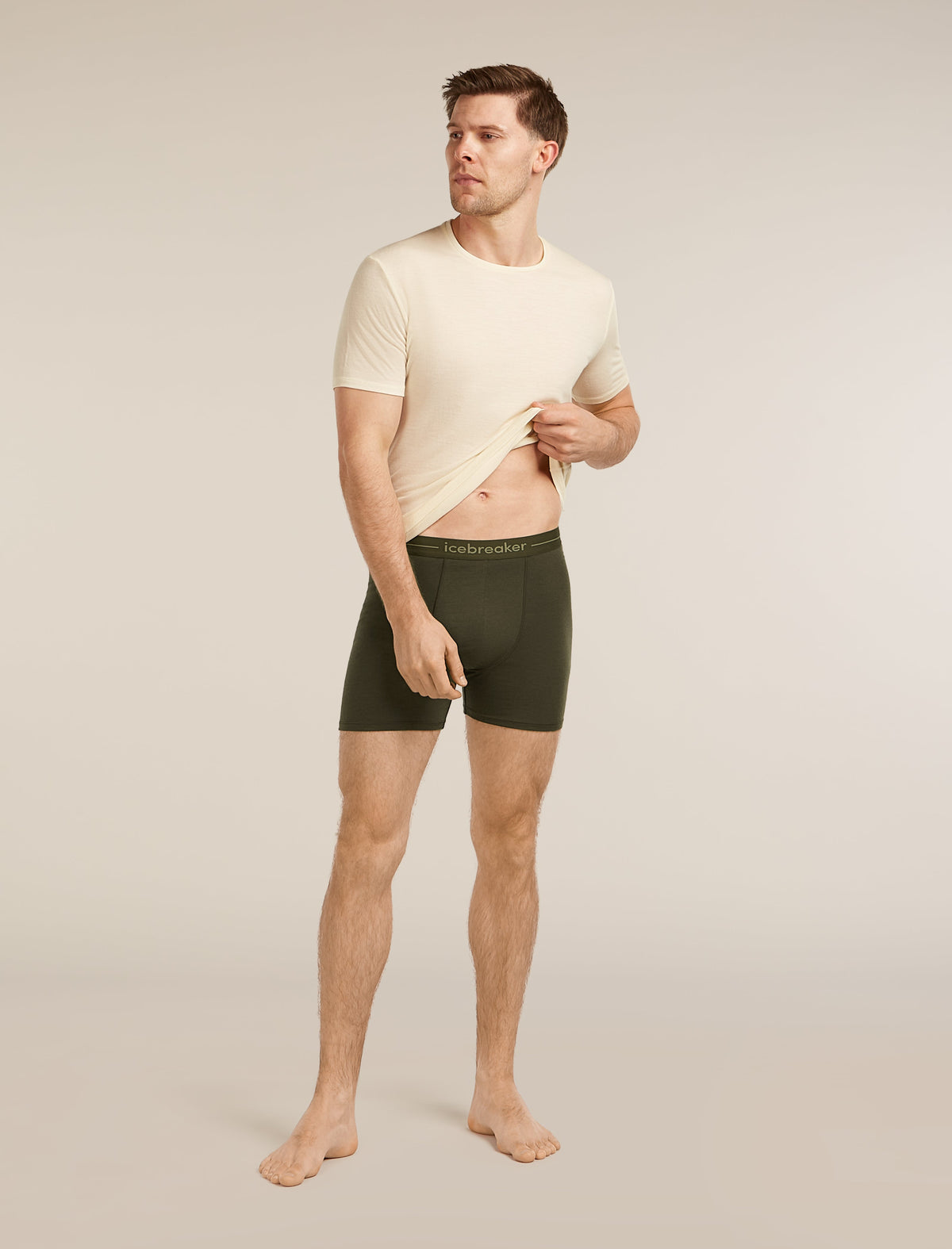 Icebreaker Anatomica pánske boxerky, tmavozelená