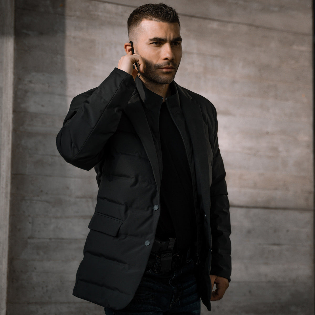 Pentagon Jacke v im Stil saka Alpha, schwarz