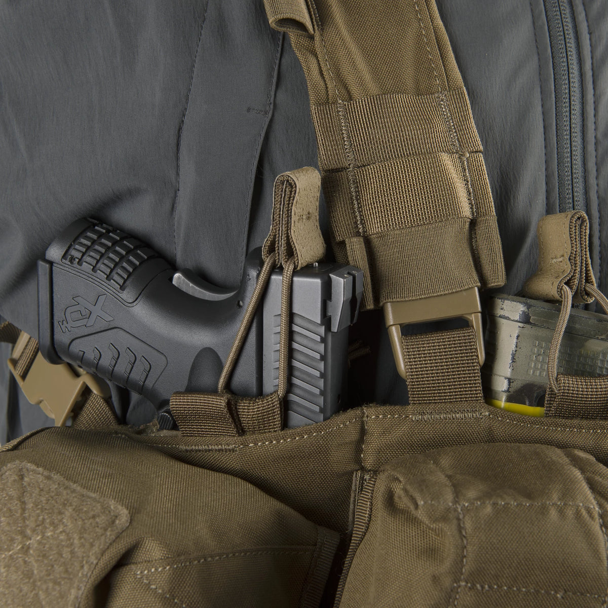 Helikon-Tex Guardian Chest Rig® univerzálna platforma na nosenie zásoby munície a vybavenia, Shadow Grey – detail 10