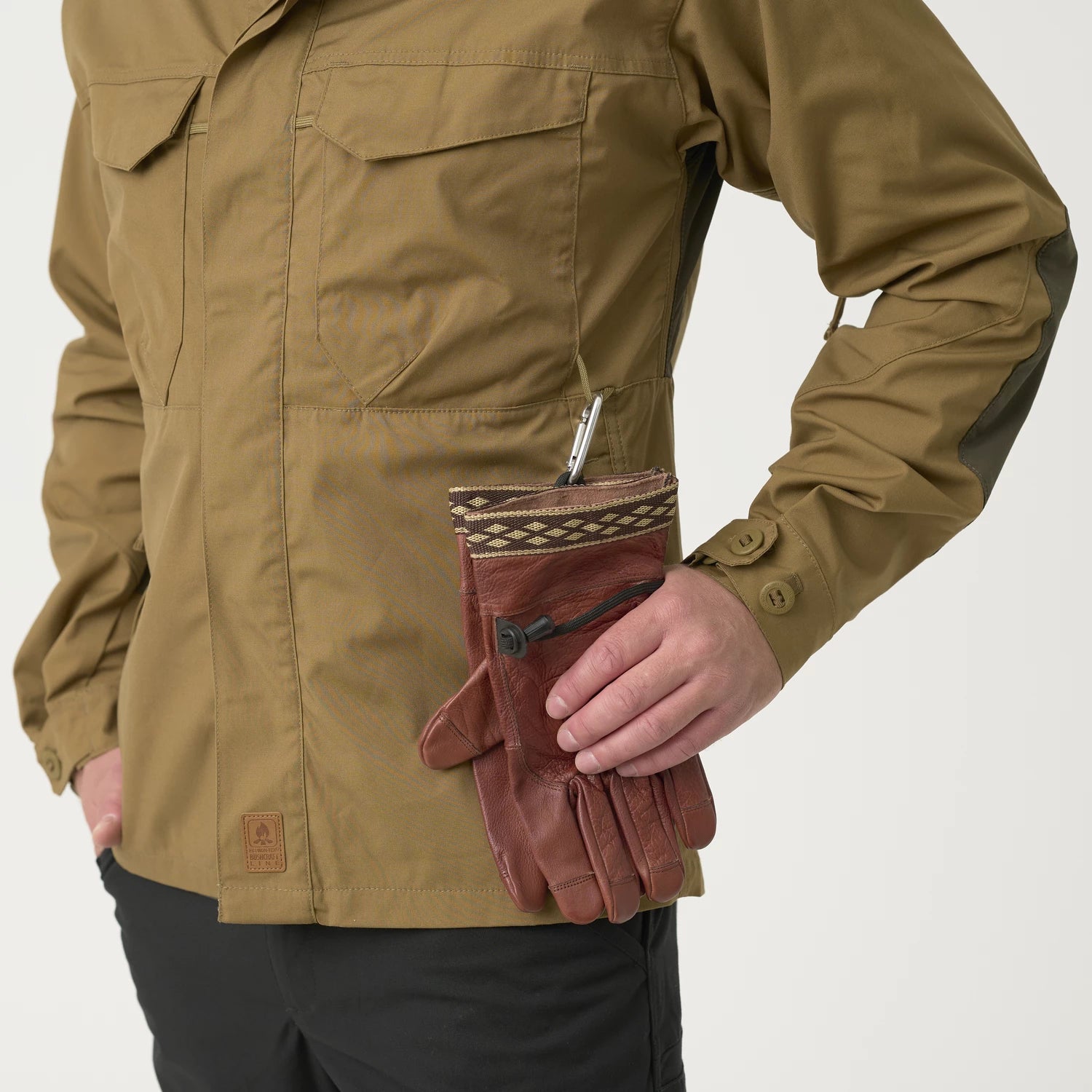 Helikon-Tex WOODSMAN košeľa, Coyote / Taiga Green – detail 7