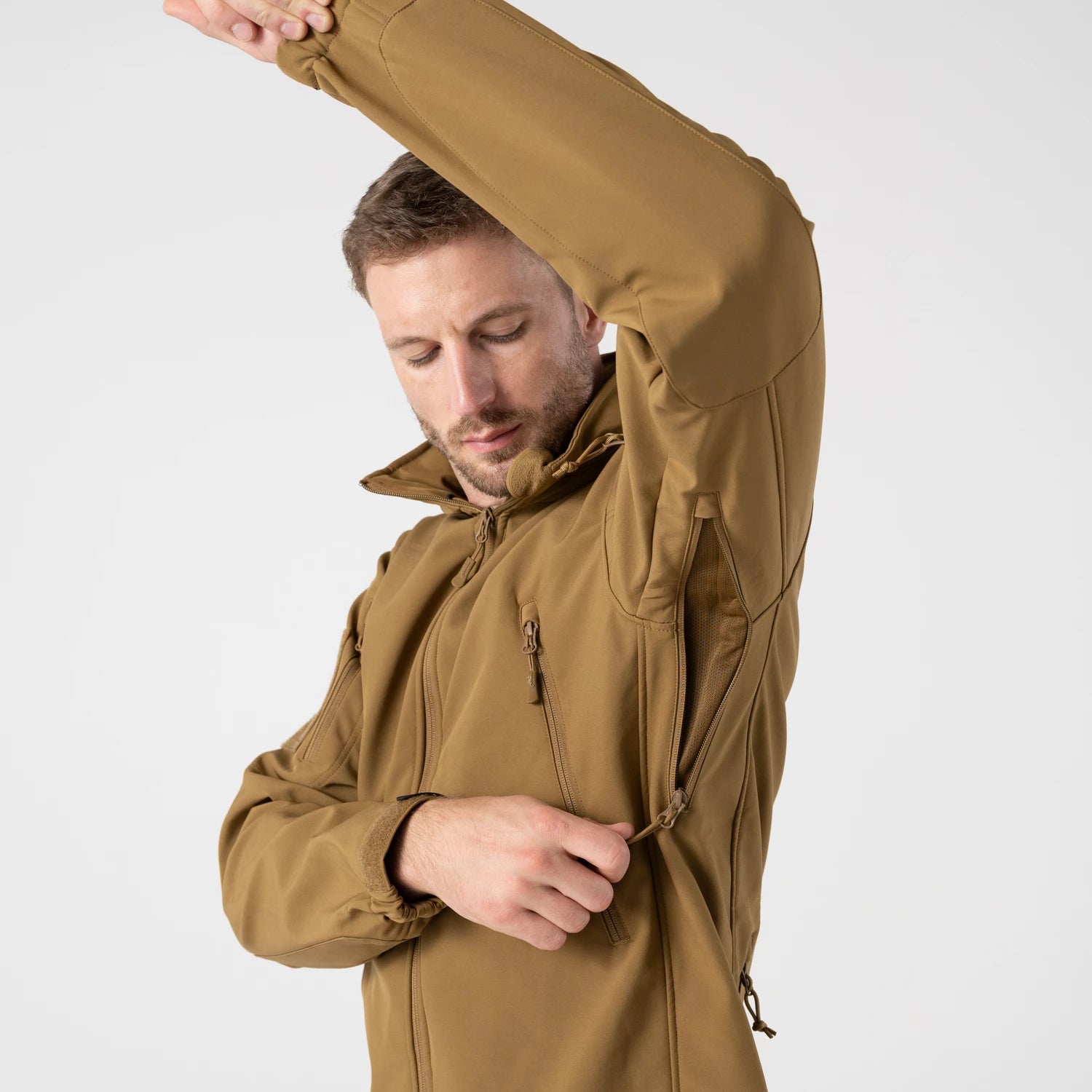 Helikon-Tex GUNFIGHTER bunda Shark Skin, Adaptive Green – detail 6