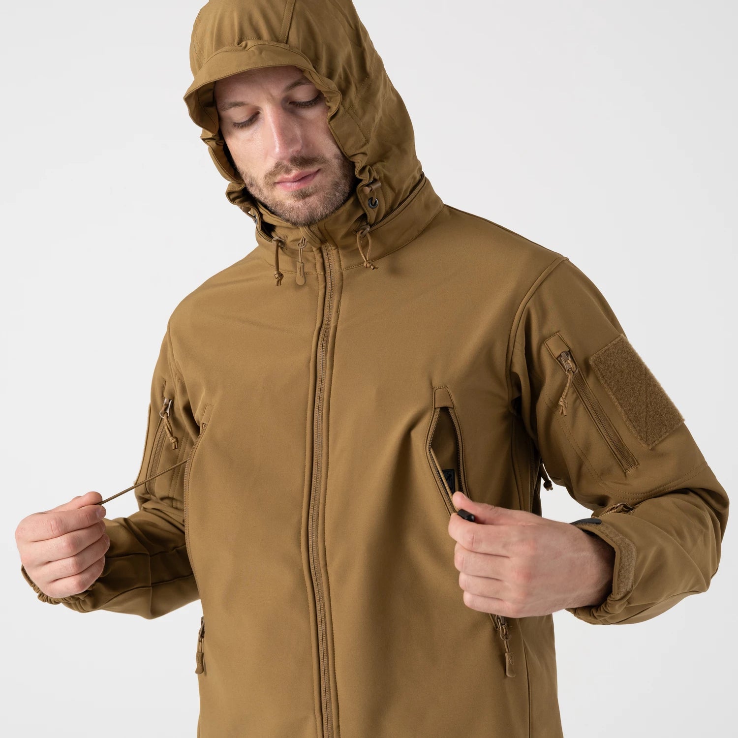 Helikon-Tex GUNFIGHTER bunda Shark Skin, Adaptive Green – detail 8