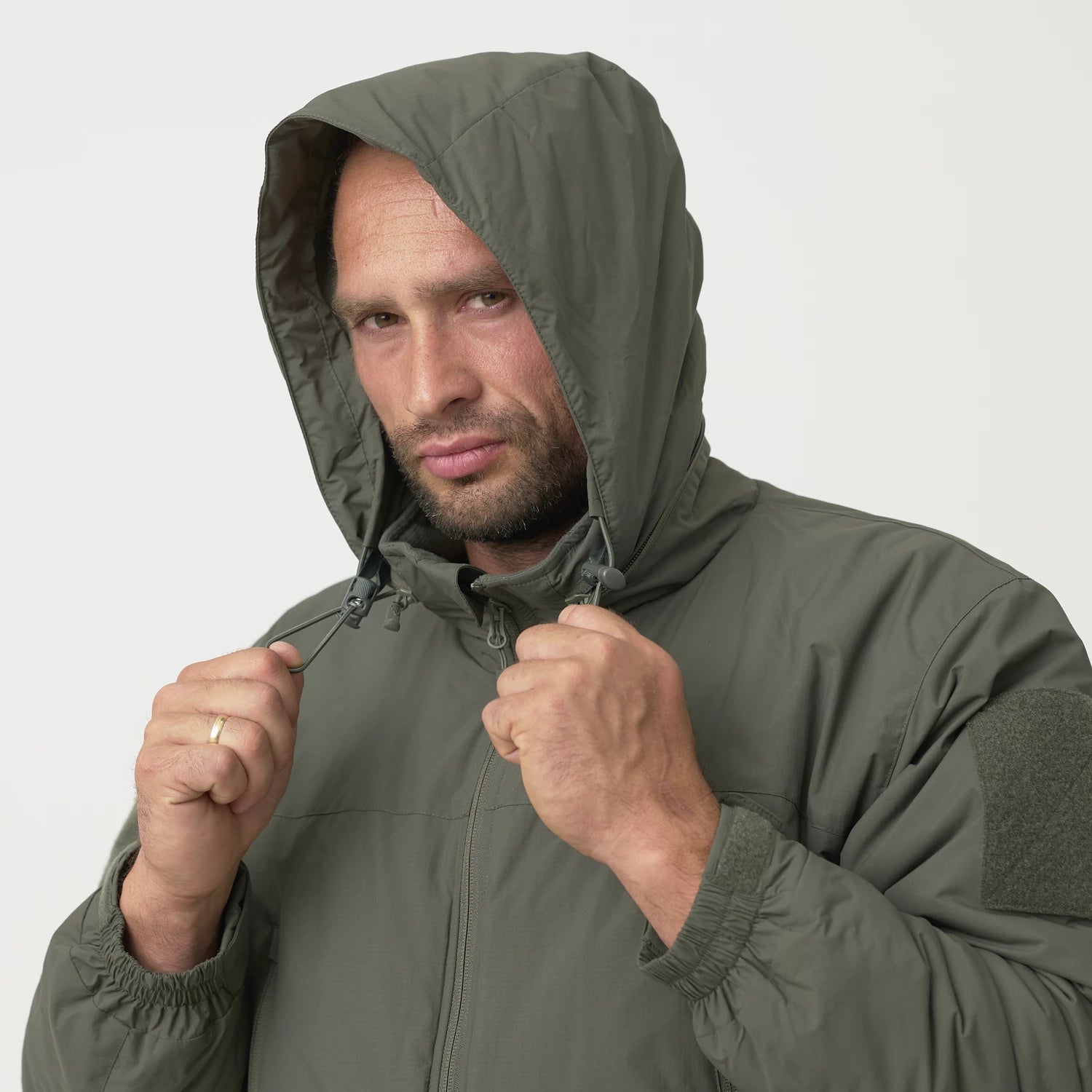 Helikon-Tex LEVEL 7 ľahká zimná bunda Climashield Apex 100g, čierna – detail 4